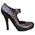 sapatos de salto Prada tamanho 37,5, em estado novo Castanho escuro Couro  ref.1295971