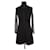 Sandro Black dress Polyester  ref.1296038