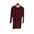 IRO Robes T.fr 36 polyestyer Polyester Bordeaux  ref.1296046