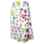 Autre Marque Jupe plissée blanche à imprimé multi-fleurs Vivetta Polyester  ref.1296062