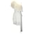 Autre Marque Koche White One-Shoulder Pleated Midi Dress Polyester  ref.1296092