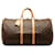 Keepall marron à monogramme Louis Vuitton 55 Sac de voyage Cuir  ref.1296102