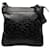 Schwarze Umhängetasche aus geprägtem Gucci-Leder mit Horsebit-Muster  ref.1296108