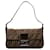 Brown Fendi Zucca Baguette Shoulder Bag Leather  ref.1296114