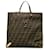 Brown Fendi Zucca Tote Bag Leather  ref.1296132