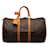 Keepall marrón con monograma de Louis Vuitton 45 Bolsa de viaje Castaño Cuero  ref.1296144