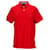 Tommy Hilfiger Herren-Poloshirt mit zwei Knöpfen und normaler Passform Rot Baumwolle  ref.1296210