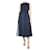 Erdem Navy blue sleeveless bow-sided cloque dress - size UK 8 Polyester  ref.1296371