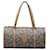 Yves Saint Laurent Handtasche mit Lederbesatz Leinwand  ref.1296382