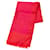 Écharpe en soie monogramme rouge Louis Vuitton Tissu  ref.1296426