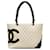 Bolsa Chanel Branca Grande Cambon Ligne Branco Couro  ref.1296451
