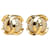 Pendientes de clip Chanel Gold CC con diamantes de imitación Dorado Metal Chapado en oro  ref.1296475