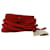 Cintura con frange Maje Anouska in pelle scamosciata rossa Rosso Svezia  ref.1296525