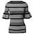 Lauren Ralph Lauren Ponte Bell Sleeve Top in Black/White Print Viscose Cellulose fibre  ref.1296526