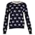 Gucci Classic Intarsia Logo Sweater in Navy Blue Wool  ref.1296548