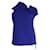 Top estilizado asimétrico Roland Mouret de lana azul  ref.1296554