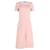 Vestido midi recto Fendi en poliéster rosa empolvado  ref.1296577