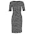 Dolce & Gabbana Vestido midi de lunares en viscosa negra Negro Fibra de celulosa  ref.1296578
