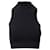 Versace Top corto con cuello halter en seda negra Negro  ref.1296579
