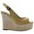Jimmy Choo Emporio Armani Slingback Wedge in Yellow Patent Leather  ref.1296592