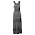 Loewe – Strickkleid mit geometrischen Streifen aus schwarz-weißer Baumwolle  ref.1296608