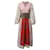 Ganni Sweeney Patchwork Maxi Dress in Multicolor Cotton Multiple colors  ref.1296611