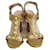 Gucci Sandals Golden Leather  ref.1296717