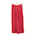 Céline Red Skirt Viscose  ref.1296940