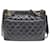 Chanel Classic Shopping Schultertasche und Tote Bag mit Anhänger Schwarz Leder  ref.1296963