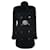 Chanel 14K$ CC Belted Luxurious Black Tweed Coat  ref.1296972