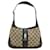 Brown Gucci GG Canvas Web Jackie Shoulder Bag Leather  ref.1297092