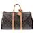 Keepall marron à monogramme Louis Vuitton 45 Sac de voyage Cuir  ref.1297098