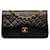 Black Chanel Small Classic Lambskin lined Flap Shoulder Bag Leather  ref.1297133