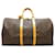 Keepall marron à monogramme Louis Vuitton 55 Sac de voyage Cuir  ref.1297147