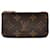 Brown Louis Vuitton Monogram Pochette Cles Coin Pouch Cloth  ref.1297150