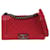 Red Chanel Medium Patent Boy Flap Crossbody Bag Leather  ref.1297152