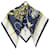 Hermès Sciarpe con sciarpa di seta stampata Hermes blu  ref.1297164