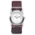 Hermès Purple Hermes Quartz Steel Barneia Ronde Watch Leather  ref.1297177