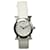 Hermès Relógio Hermes prata quartzo aço inoxidável Heure H Ronde Couro  ref.1297185