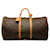 Keepall marrón con monograma de Louis Vuitton 60 Bolsa de viaje Castaño Cuero  ref.1297212