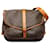 Monogramma Saumur marrone Louis Vuitton 35 Tessuto Crossbody Bag Pelle  ref.1297214