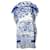 Christian Dior, Poncho de praia em azul Algodão  ref.1297240