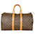 Louis Vuitton Canvas Monogram Keepall 45 Brown Leather  ref.1297280