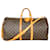 Louis Vuitton Canvas Monogram Keepall Bandouliere 55 Braun Leder  ref.1297303