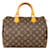 Louis Vuitton Canvas Monogram Speedy 30 Brown Cloth  ref.1297305