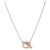 Hermès Finesse Pendant with Diamonds in 18k Rose Gold 0.46 ctw Metallic Metal Pink gold  ref.1297386