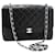 Chanel VINTAGE NEGRO 1996 bolso Diana grande con solapa y piel de cordero Cuero  ref.1297408