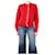 Autre Marque Cardigan en laine à volants rouges - taille M  ref.1297416