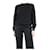 Prada Pull en tricot léger à col rond noir - taille IT 46 Coton  ref.1297429