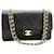 Chanel Black vintage 1989 medium Classic double flap bag Leather  ref.1297432